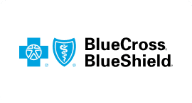 BlueCross BlueShield logo with shield and cross.